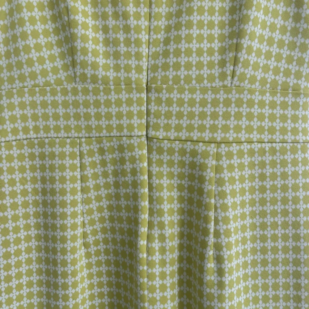 Ann Taylor Citron Green/White  Sleeveless Sheath Dress, Size Small - Picture 6 of 11